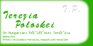 terezia poloskei business card